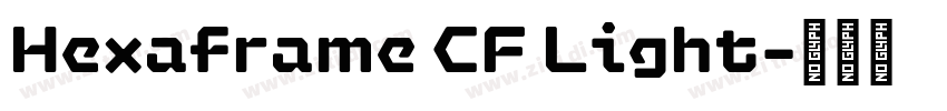 Hexaframe CF Light字体转换